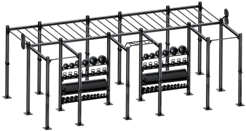 French Fitness Free Standing Rig & Rack System 21 (New) Image