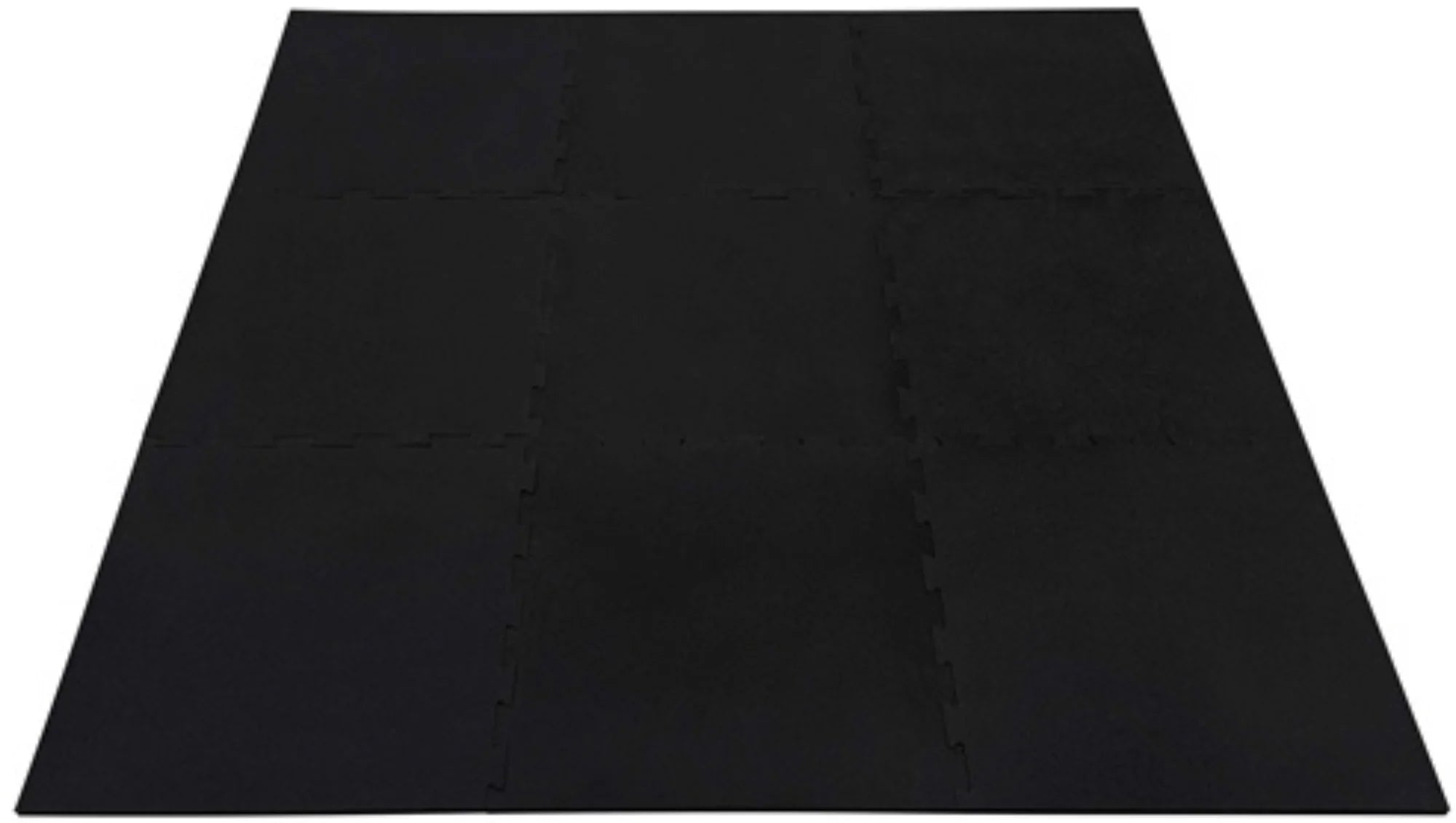 French Fitness 24" x 24" Rubber Gym Interlocking Tiles w/Edge, Middle, Corner Pieces (New)