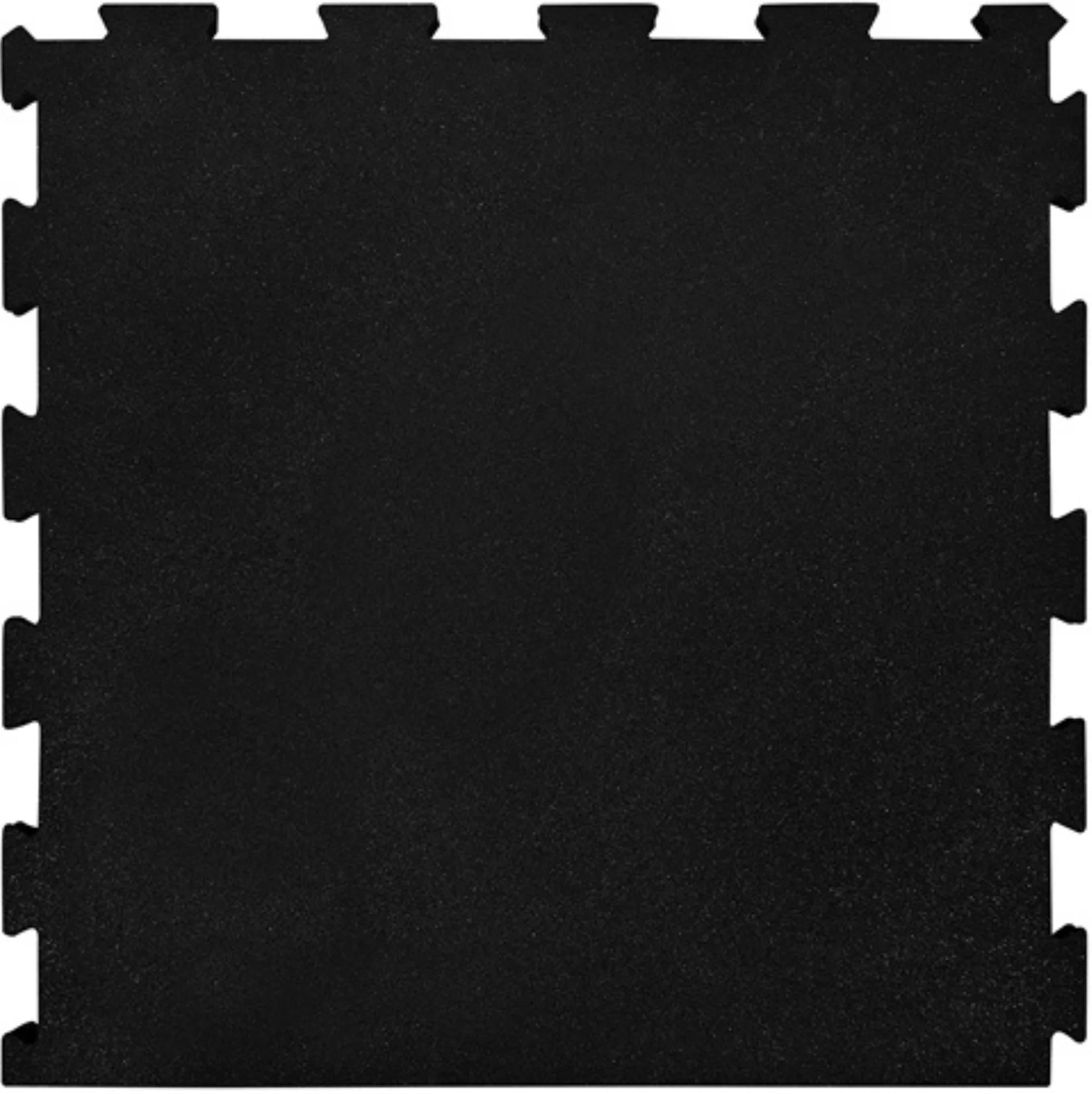French Fitness 24" x 24" Rubber Gym Interlocking Tiles w/Edge, Middle, Corner Pieces (New)