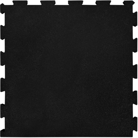 French Fitness 24" x 24" Rubber Gym Interlocking Tiles w/Edge, Middle, Corner Pieces (New) Image 4