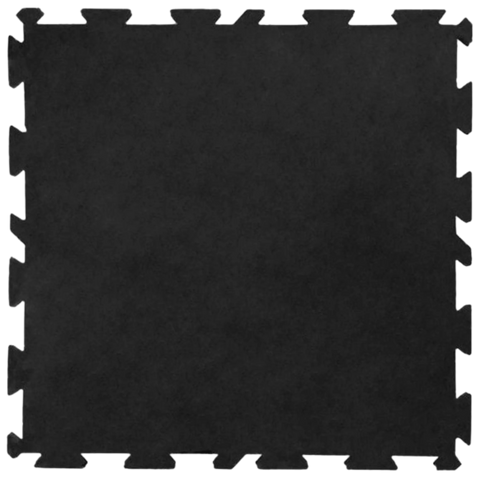 French Fitness Rubber Interlocking Tiles Gym Flooring (39.37"x39.37" ea) (New)