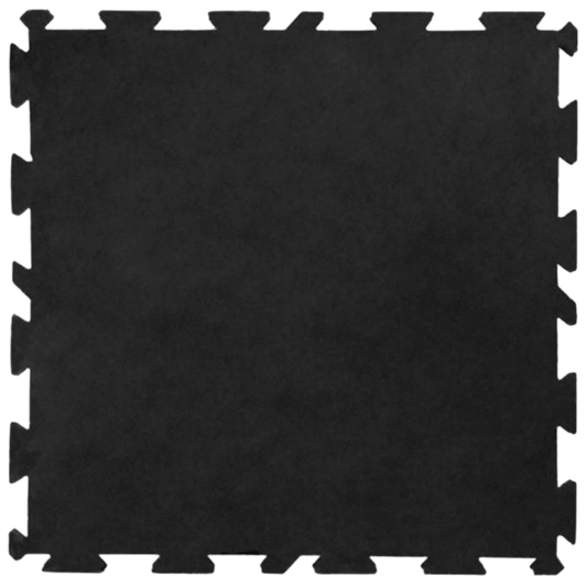 French Fitness Rubber Interlocking Tiles Gym Flooring (39.37"x39.37" ea) (New)