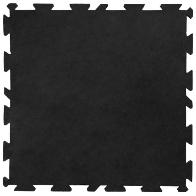 French Fitness Rubber Interlocking Tiles Gym Flooring (39.37"x39.37" ea) (New)