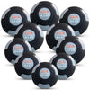 French Fitness Rubber Medicine Ball Set of 10 (6 to 25 lbs) w/Rack (New)