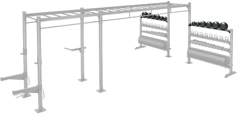 French Fitness 43" Rack & Rig Ball Tier/Tray Attachment (New)
