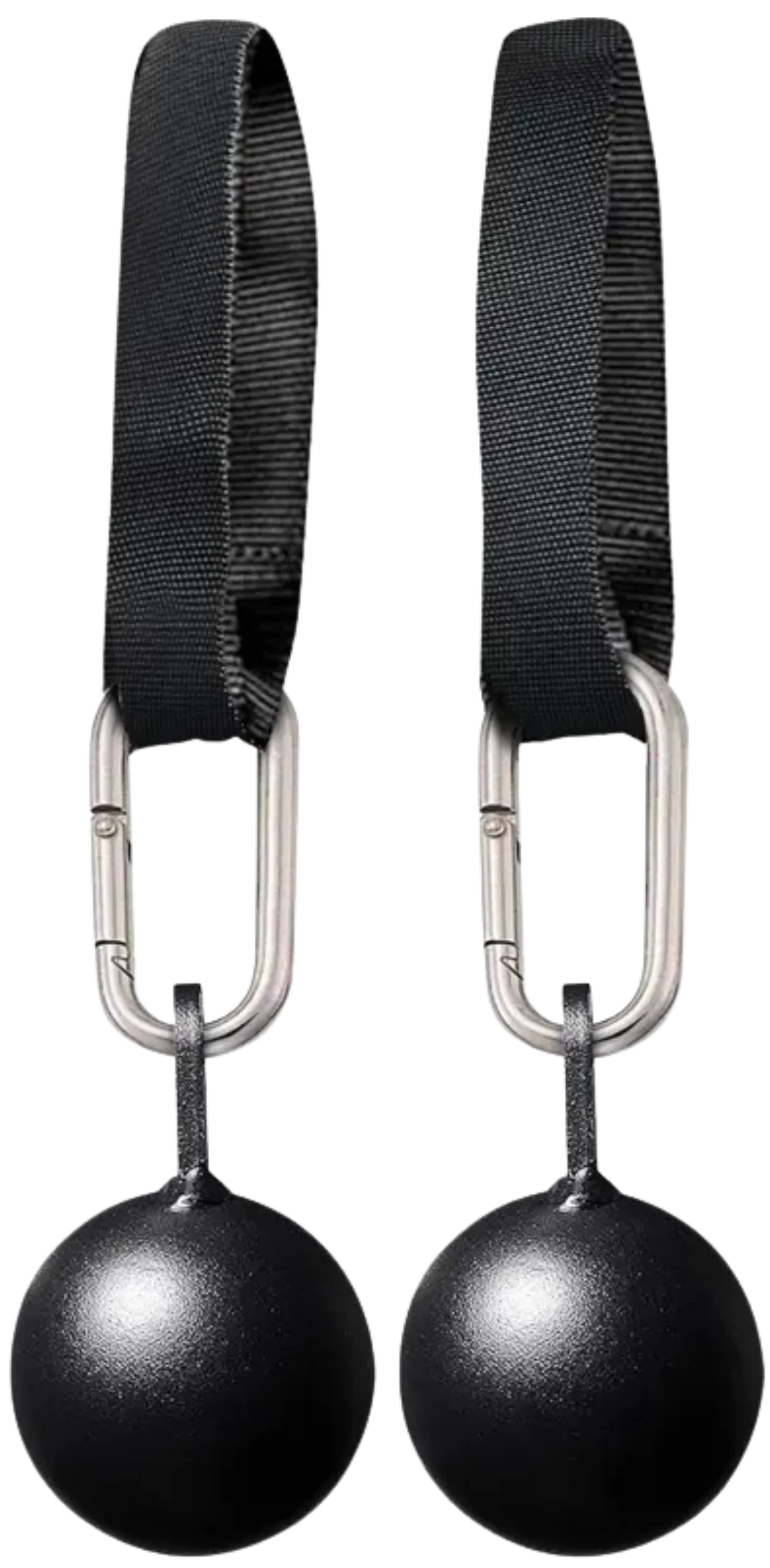 French Fitness Rack & Rig Cannonball Grips with Straps - Set of 2 - Front View