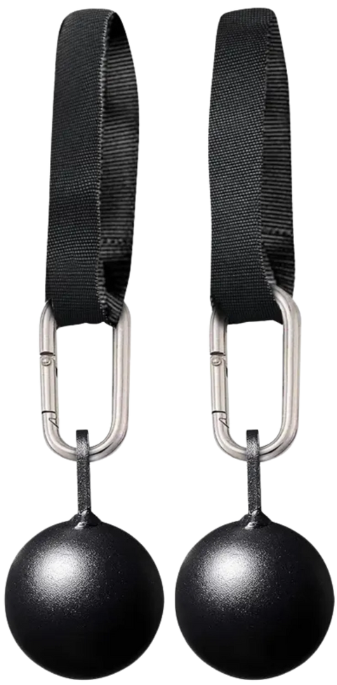 French Fitness Rack & Rig Cannonball Grips with Straps - Set of 2 (New)