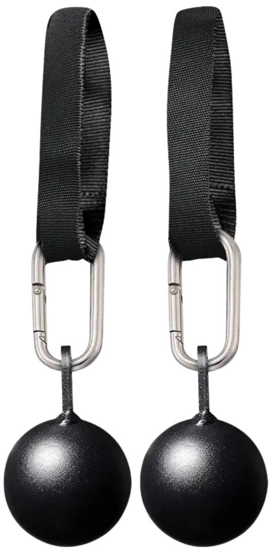 French Fitness Rack & Rig Cannonball Grips with Straps - Set of 2 (New)