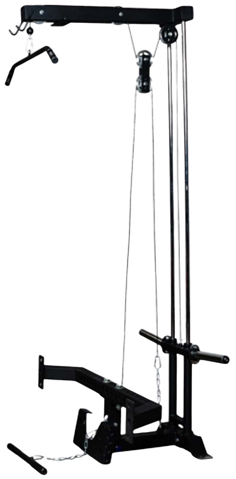 French Fitness Rig & Rack Lat Pulldown / Low Row w/Stabilizer Bar (New)