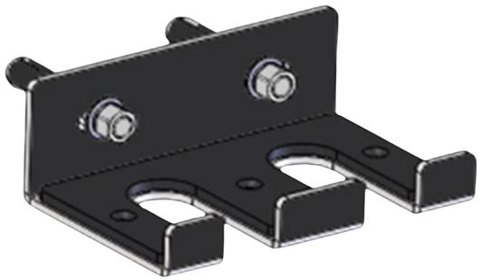 French Fitness Rack & Rig Mounted Dual Vertical Bar Holder (New)