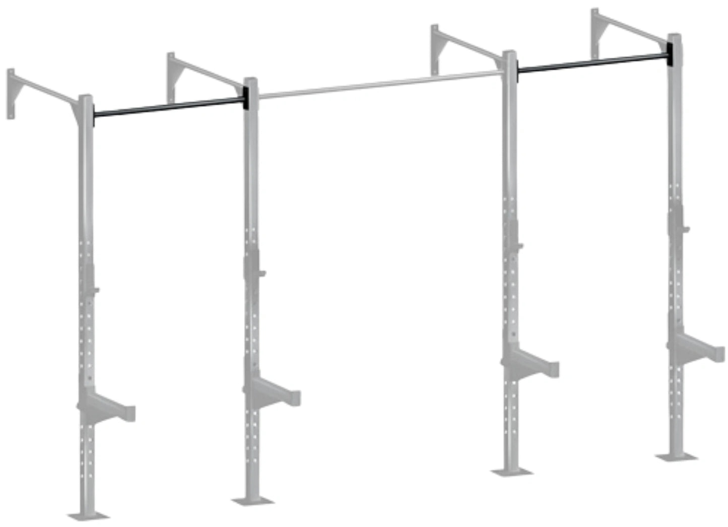 French Fitness 43" Rack & Rig Pull Up Bar (New)