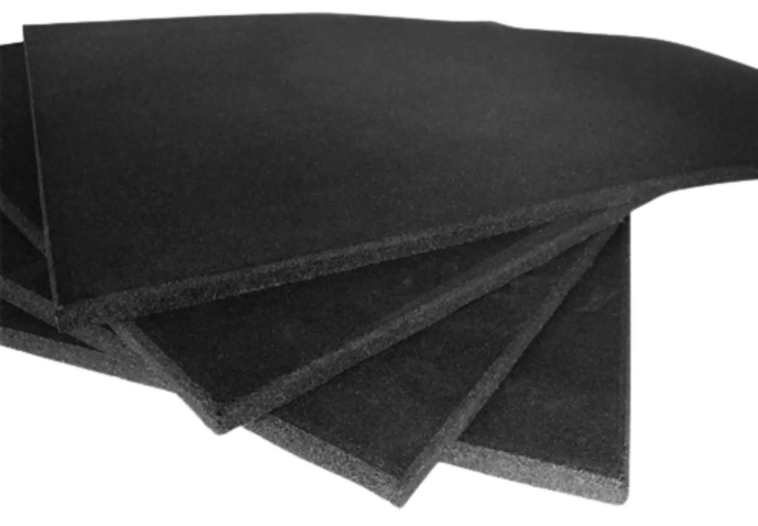 French Fitness Rubber Square Gym Flooring (39.37"x39.37" ea) (New)