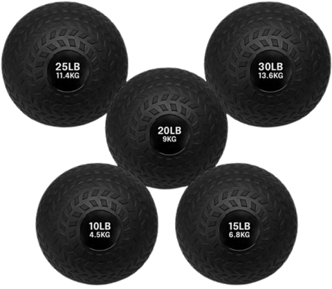 French Fitness PVC Slam Ball Set of 5 (10 to 30 lbs) (New)