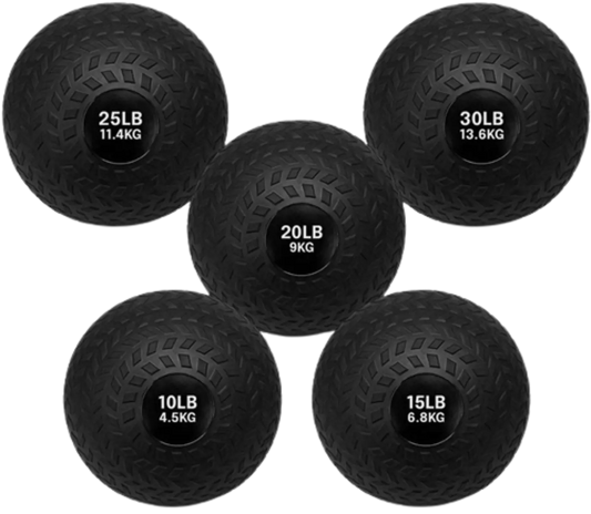 French Fitness PVC Slam Ball Set of 5 (10 to 30 lbs) (New)