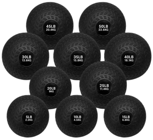 French Fitness PVC Slam Ball Set of 10 (5 to 50 lbs) (New)