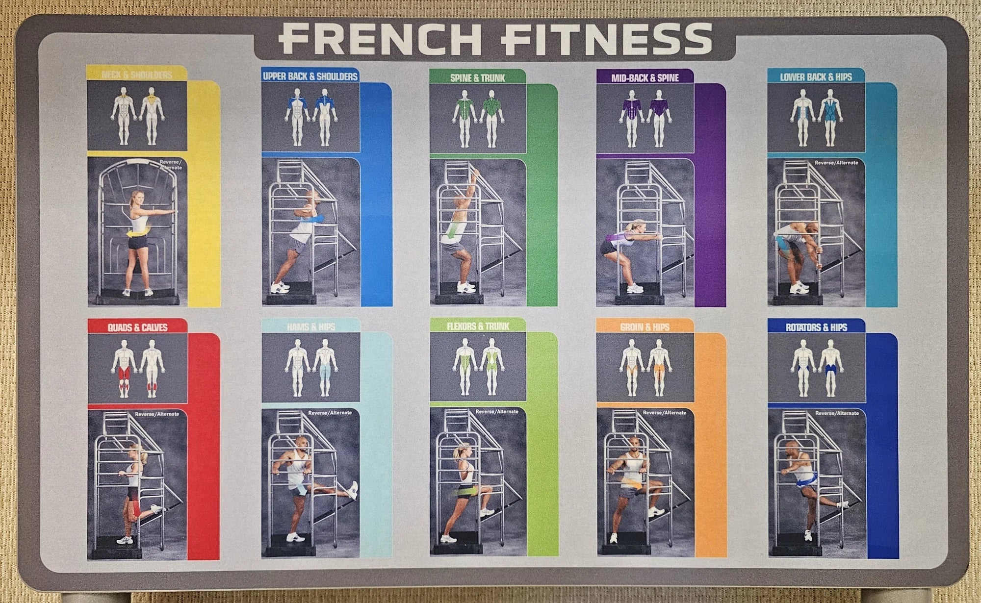 French Fitness FF-SC15 Stretch Cage - Silver (New)