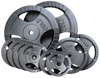 French Fitness Standard Cast Iron 1" Weight Plate Set 190 lbs (New) Image