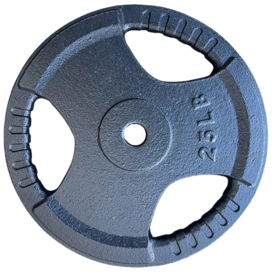 French Fitness Standard Cast Iron 1" Weight Plate 25 lbs (New)