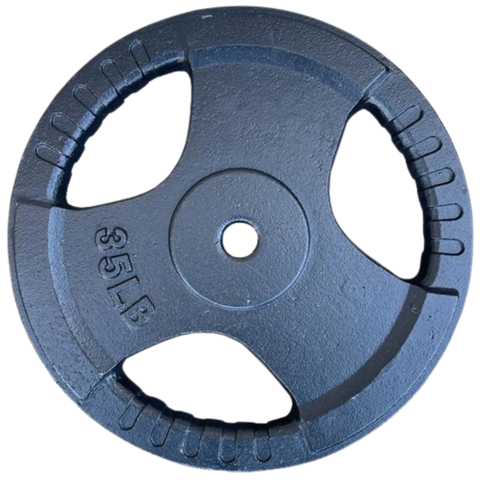French Fitness Standard Cast Iron 1" Weight Plate 35 lbs (New)