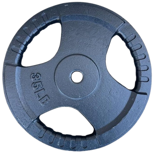 French Fitness Standard Cast Iron 1" Weight Plate 35 lbs (New)