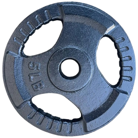 French Fitness Standard Cast Iron 1" Weight Plate 5 lbs (New)