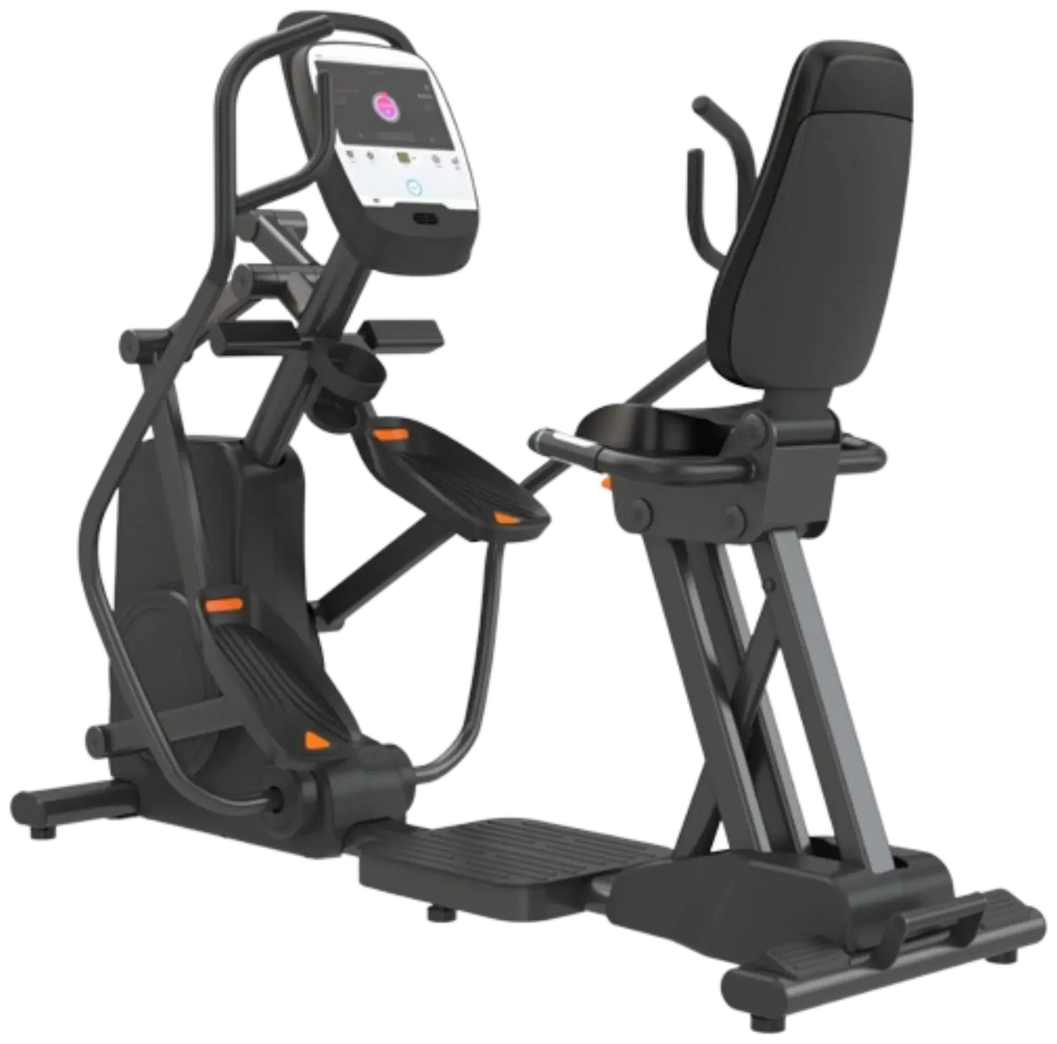 French Fitness SE420T Recumbent Seated Elliptical w/10" Touch Console (New) Image
