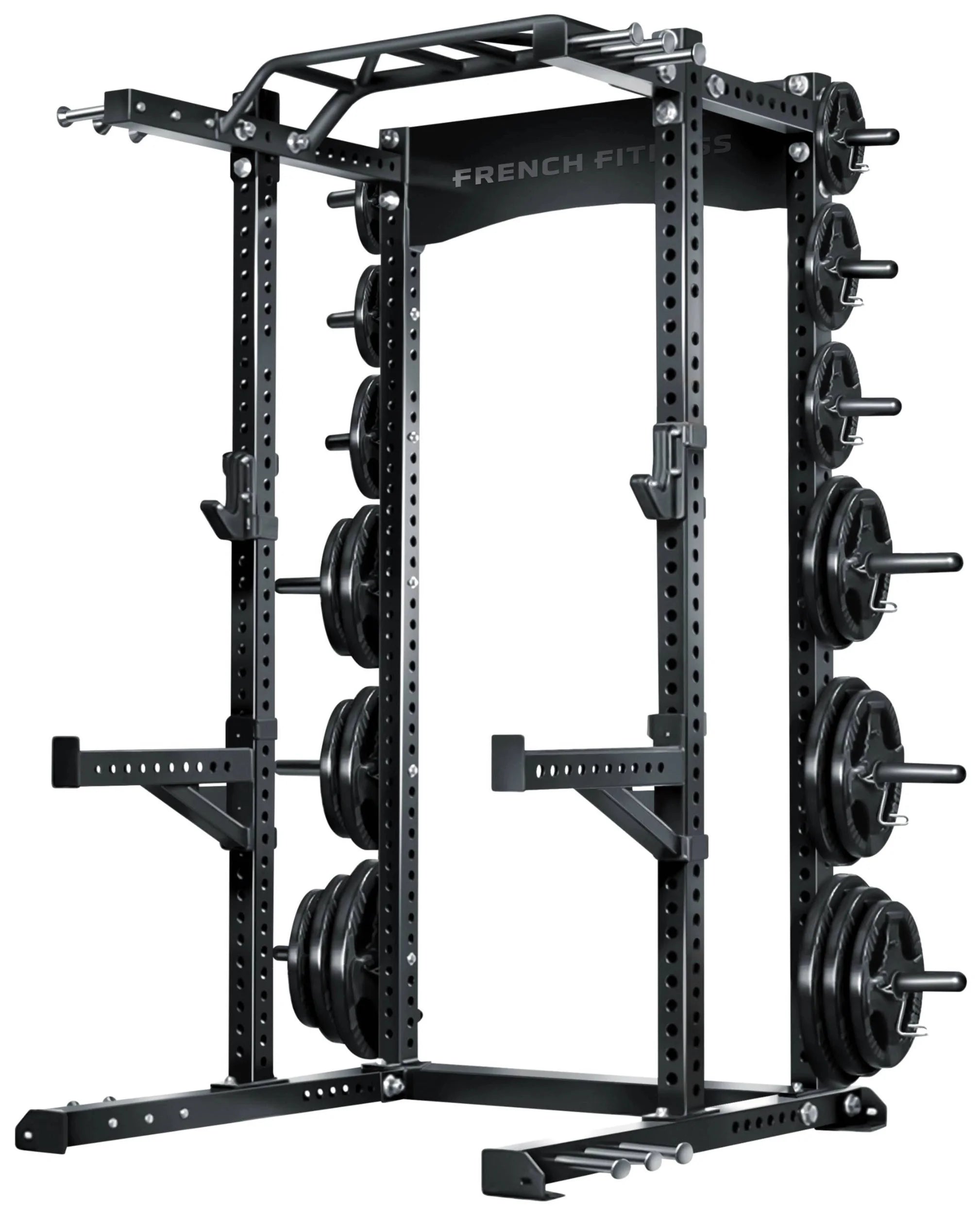 French Fitness SHR80 Commercial Half Rack / Bench Combo (New)
