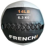 French Fitness Soft Medicine Wall Ball 14 lb - Front View