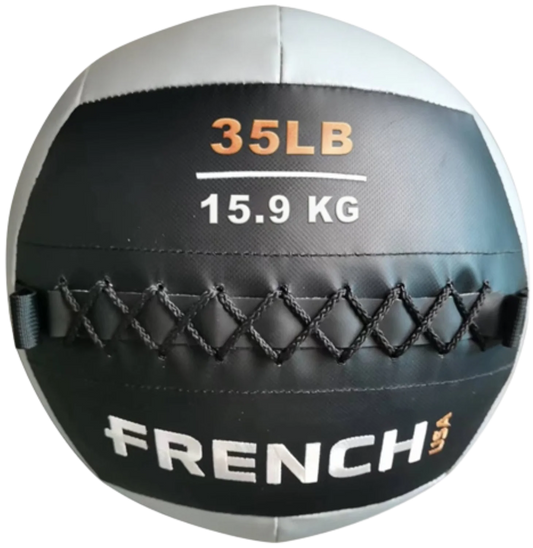French Fitness Soft Medicine Wall Ball 35 lb (New)