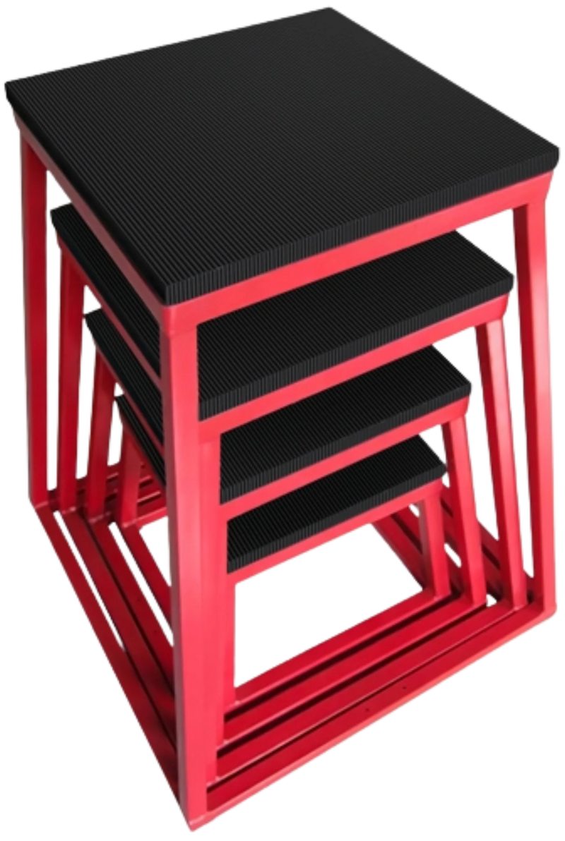 French Fitness Steel Plyo Box Set of 4 (12",18",24",30") (New) Image