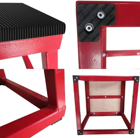 French Fitness - 12" Steel Plyo Jump Box (New) - Close Up View 