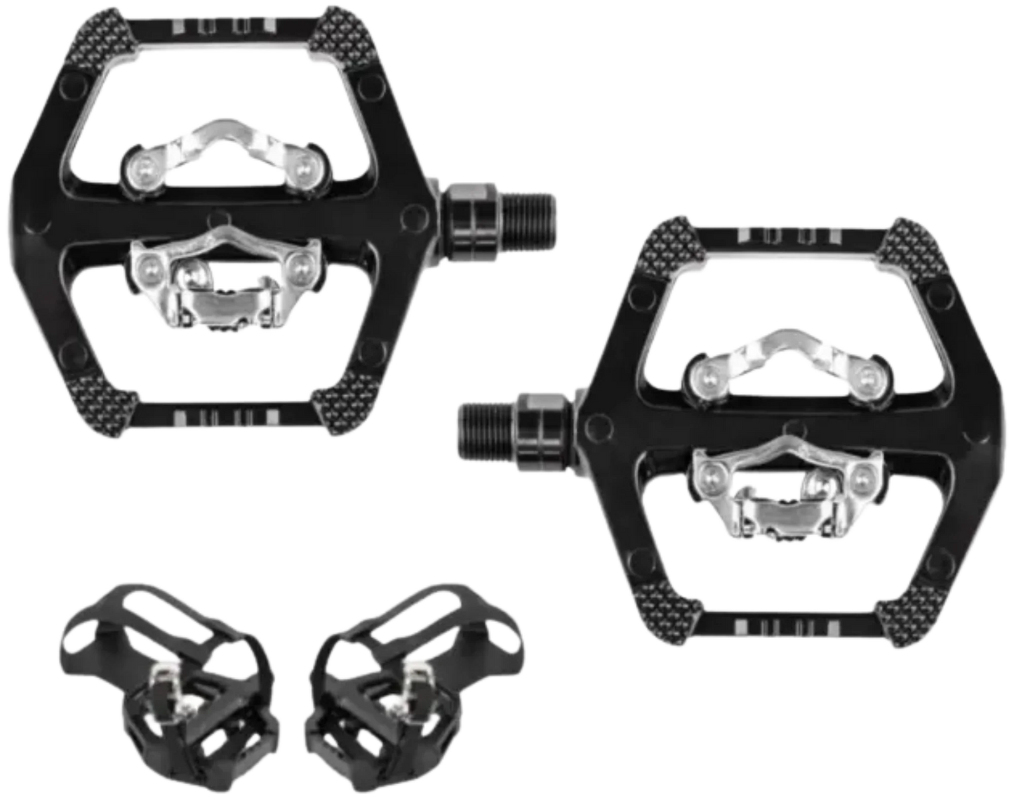 French Fitness SPD 9/16" Pedals w/Toe Cages & Straps (New)