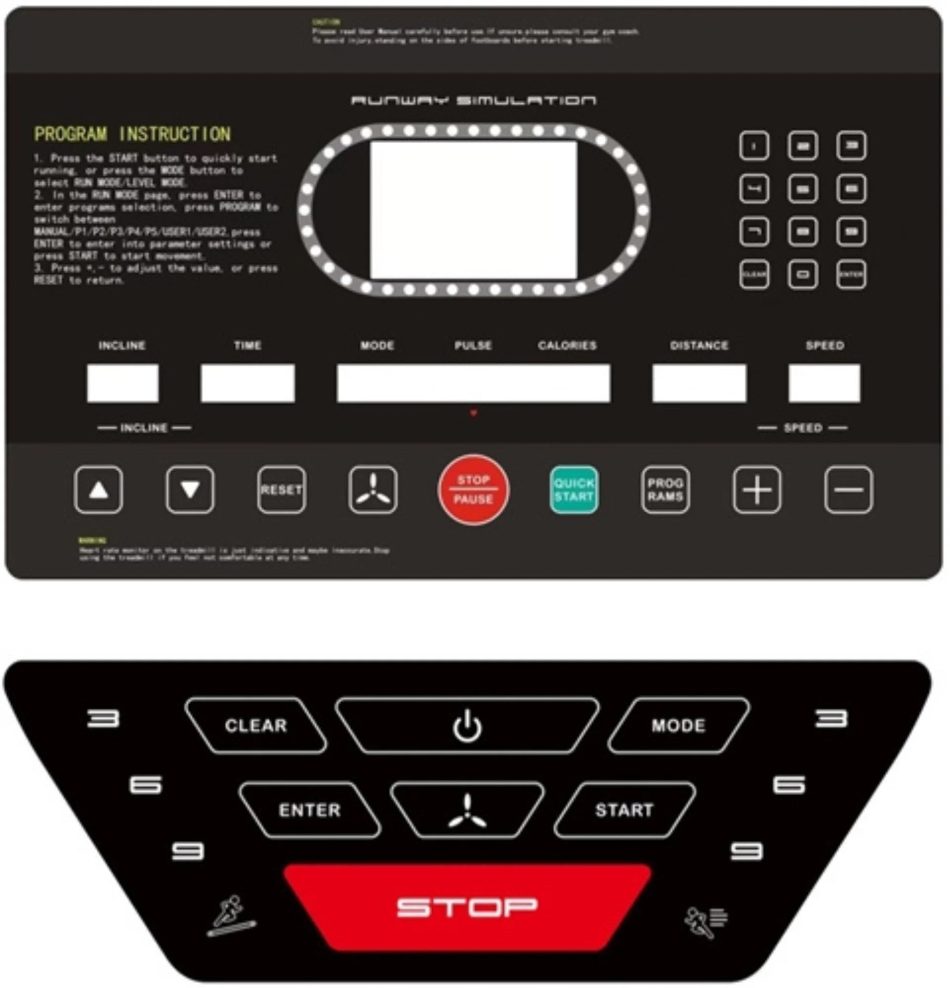 French Fitness ST100 Slat Belt Commercial Treadmill (New)