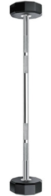 French Fitness Straight Urethane Barbell Bar - Set of 5 (20-60 lbs) (New)