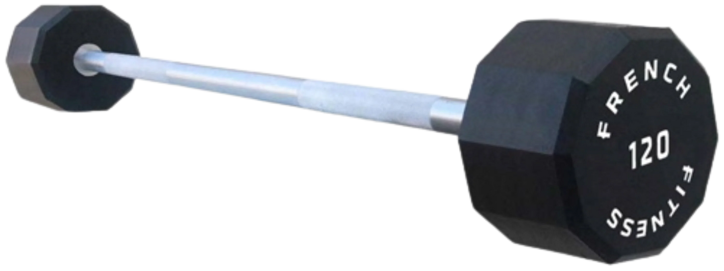 French Fitness Straight Urethane Barbell 120 lbs - Single (New)