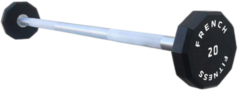 French Fitness Straight Urethane Barbell 20 lbs - Single (New)