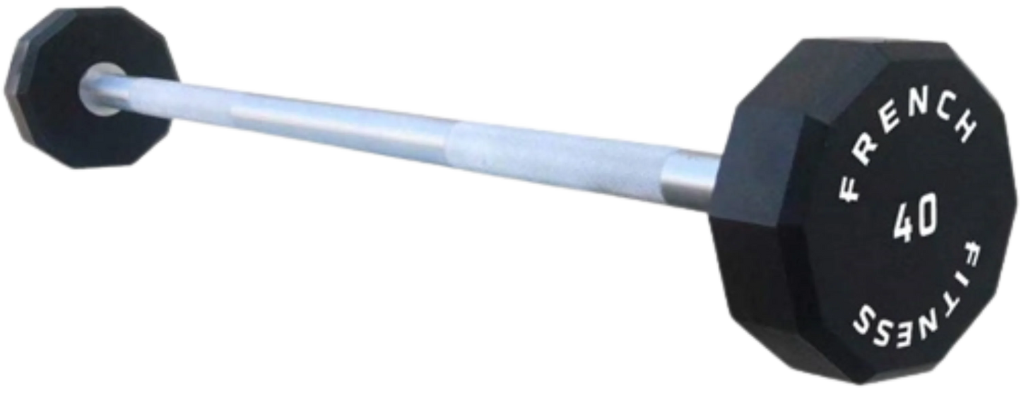 French Fitness Straight Urethane Barbell 40 lbs - Single (New)