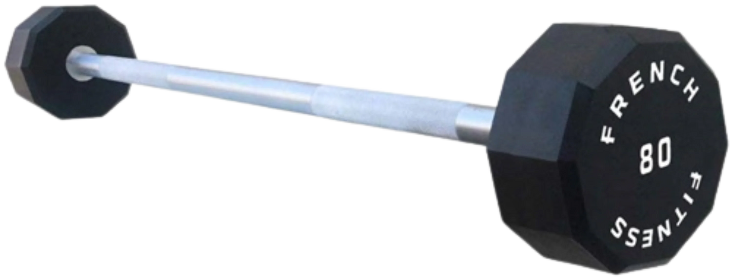 French Fitness Straight Urethane Barbell 80 lbs - Single (New)