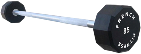 French Fitness Straight Urethane Barbell 85 lbs - Single (New)