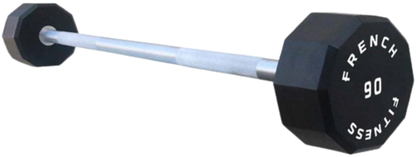 French Fitness Straight Urethane Barbell 90 lbs - Single (New)