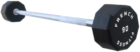 French Fitness Straight Urethane Barbell 90 lbs - Single (New)