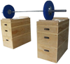 French Fitness Stackable Wood Jerk Blocks - Set of 8 Boxes (New) Image