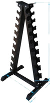 French Fitness FF-TDR Triangle Vertical 10 Pair Dumbbell Rack (New)