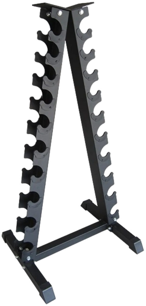 French Fitness FF-TDR Triangle Vertical 10 Pair Dumbbell Rack (New)