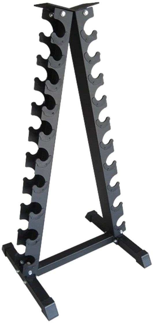 French Fitness FF-TDR Triangle Vertical 10 Pair Dumbbell Rack (New)
