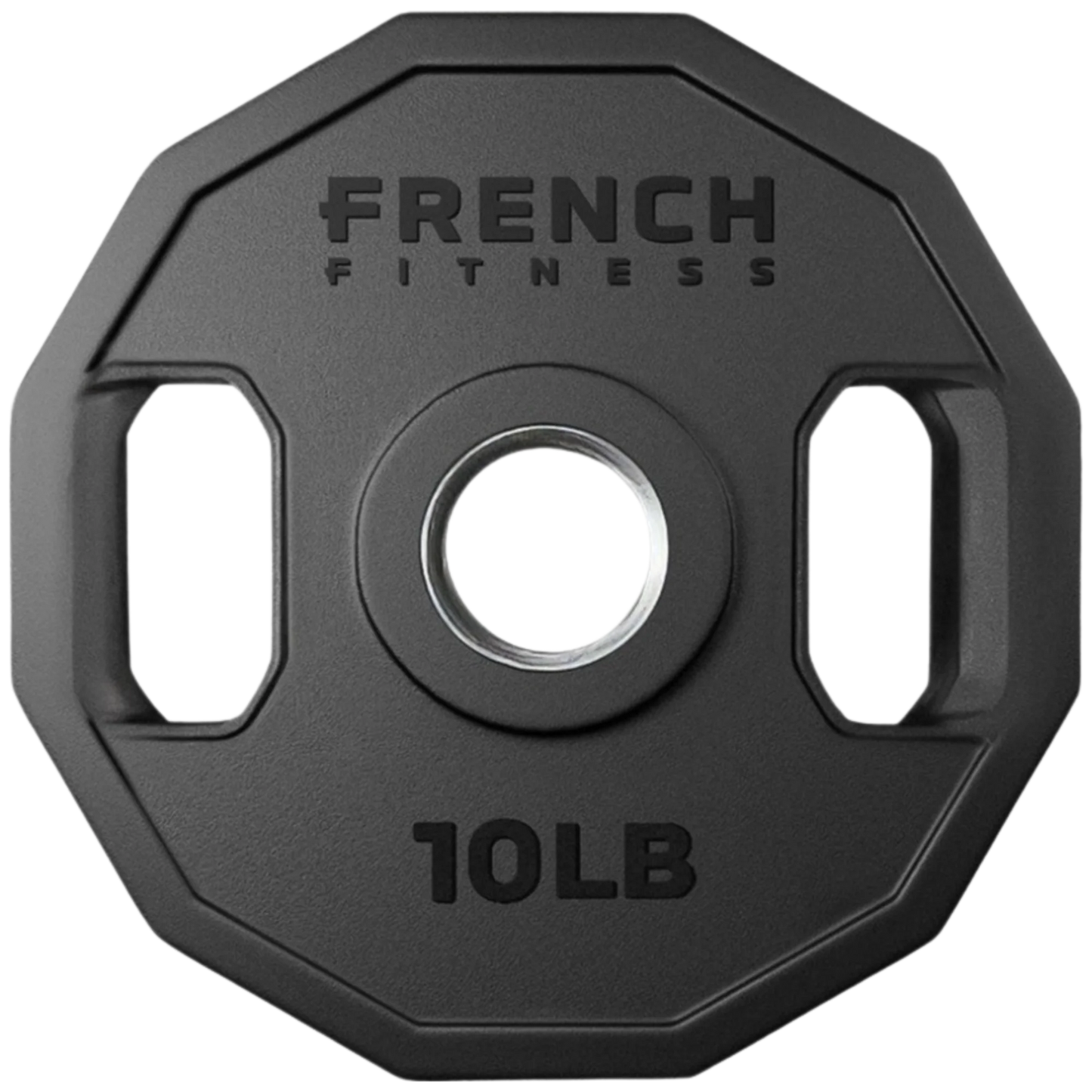 French Fitness Urethane Olympic Weight Plate V2 10 lbs Black (New)