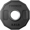 French Fitness Urethane Olympic Weight Plate V2 2.5 lbs Black (New)