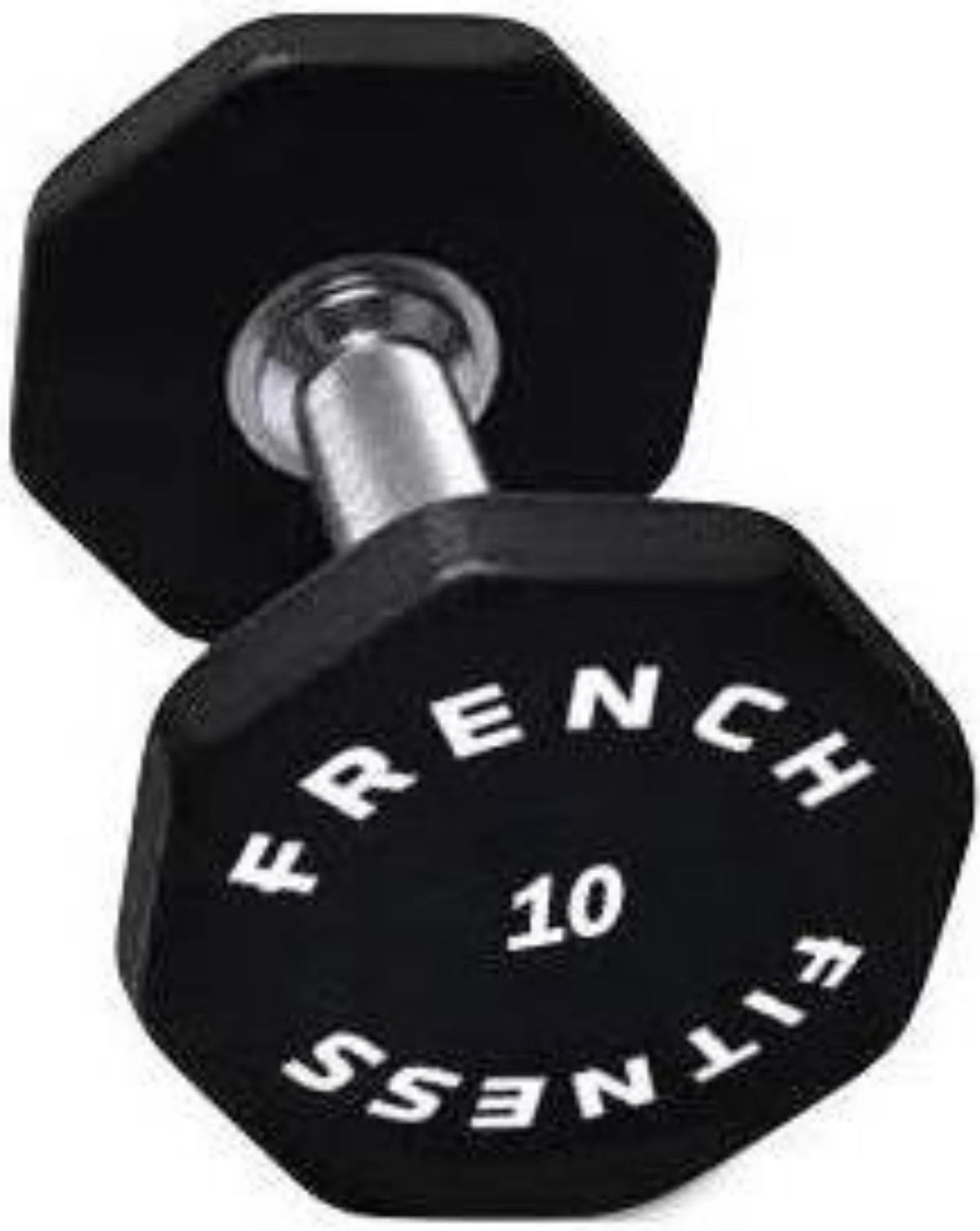 French Fitness Urethane 8 Sided Hex Dumbbell 10 lbs - Single (New)
