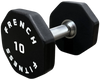 French Fitness Urethane 8 Sided Hex Dumbbell 10 lbs - Single (New)