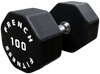 French Fitness Urethane 8 Sided Hex Dumbbell 100 lbs - Single (New)